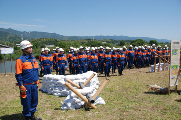【写真】豊川市消防団の訓練の様子