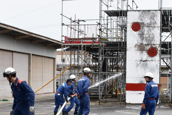 【写真】津島市消防団の研修の様子