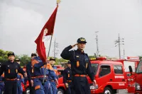 【写真】碧南市消防団観閲式の様子