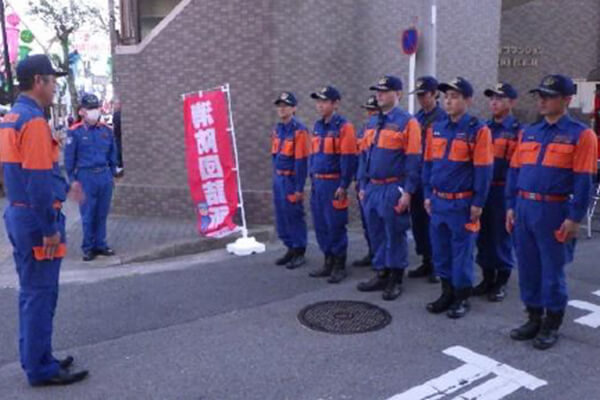 【写真】安城市消防団員集合