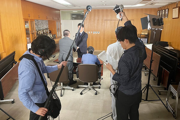 【写真】PR動画撮影中