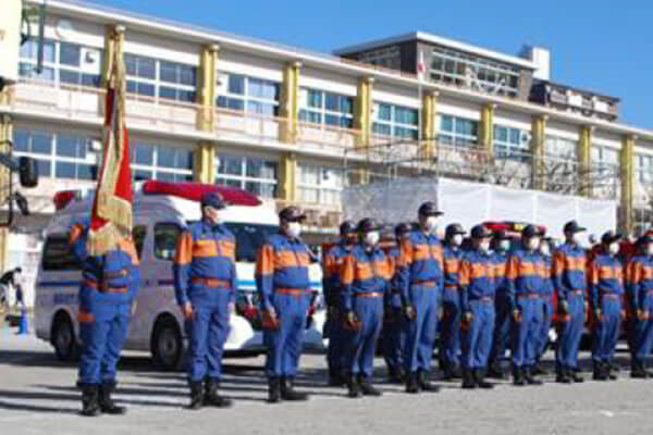 【写真】尾張旭市市消防団-出初め式