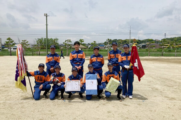 【写真】優勝した「莇生分団」