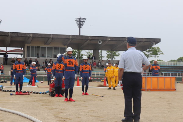 【写真】第30回日進市消防操法大会の様子-1