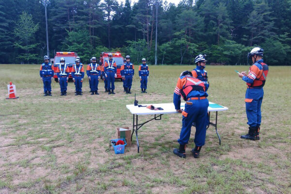 【写真】津具分団の訓練の様子