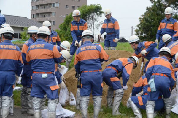 【写真】令和7年度清須市水防訓練の様子-1