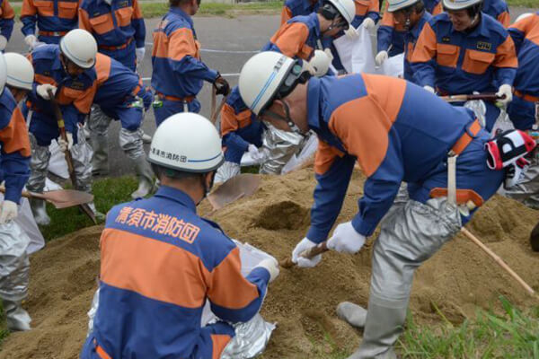 【写真】令和7年度清須市水防訓練の様子-2