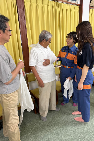 【写真】北名古屋:自主防災訓練指導