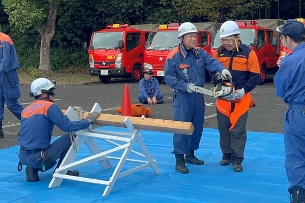 【写真】阿久比町消防団実践訓練の様子-2