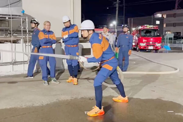 【写真】第71回愛知県消防操法大会に向けた平日夜間の訓練の様子-3