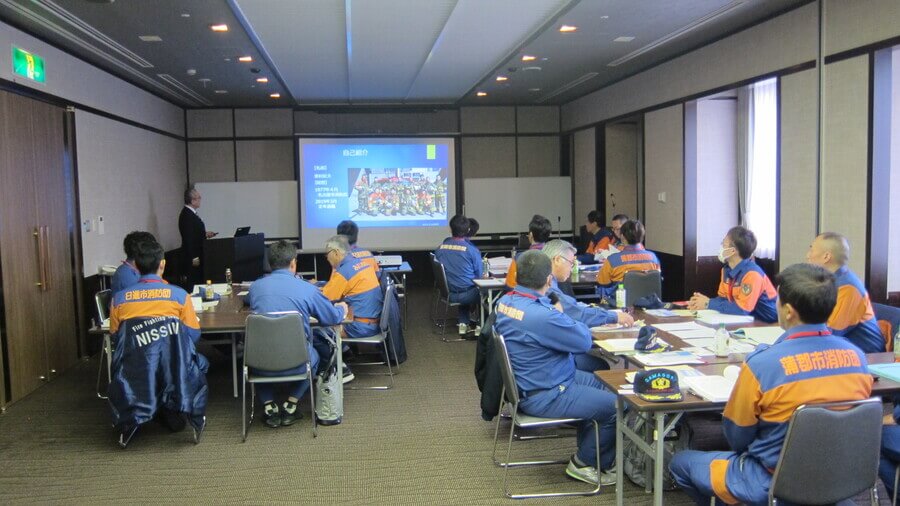 消防団員指導員研修の様子1