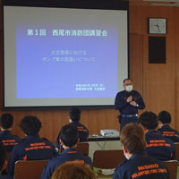 令和2年度第1回西尾市消防団講習会を開催しました。