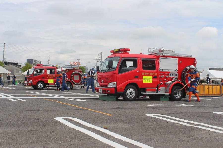 ポンプ車操法の部 優勝【知多市消防団】