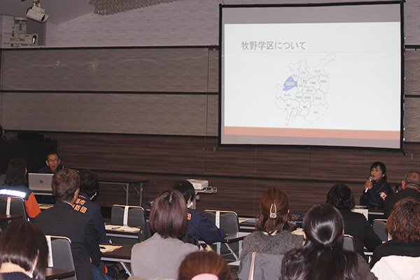 名古屋市牧野消防団発表の様子-写真