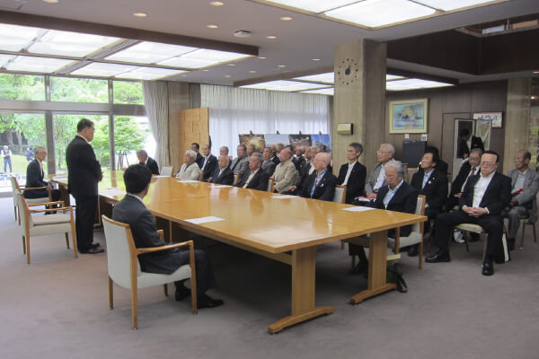 愛知県知事を表敬訪問-写真